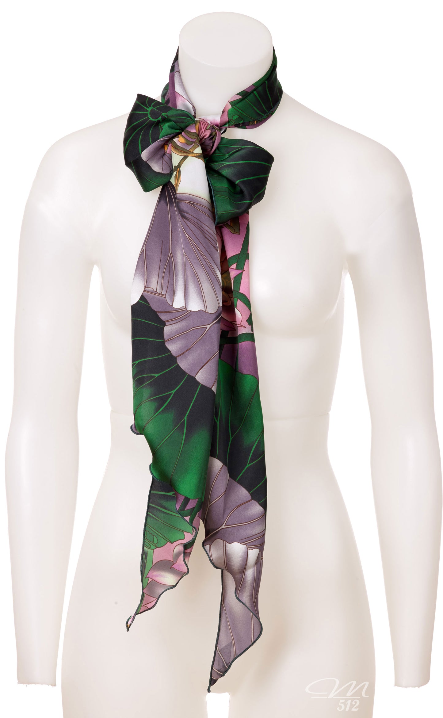 Seidenschal Lotusblüte XL