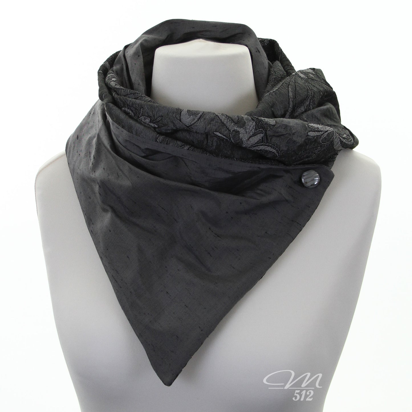 DRAPÉ® Silber-Ranken Seide