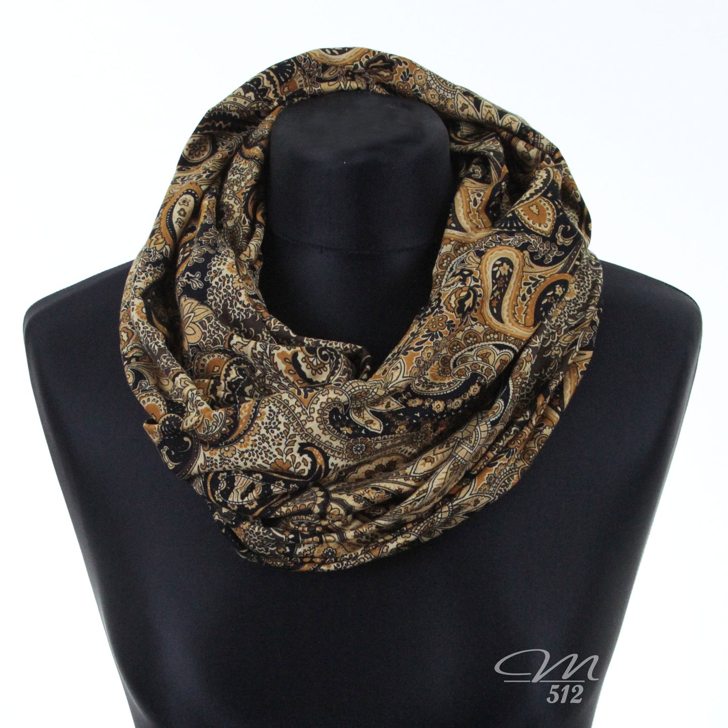Loop Paisley Gold-Schwarz