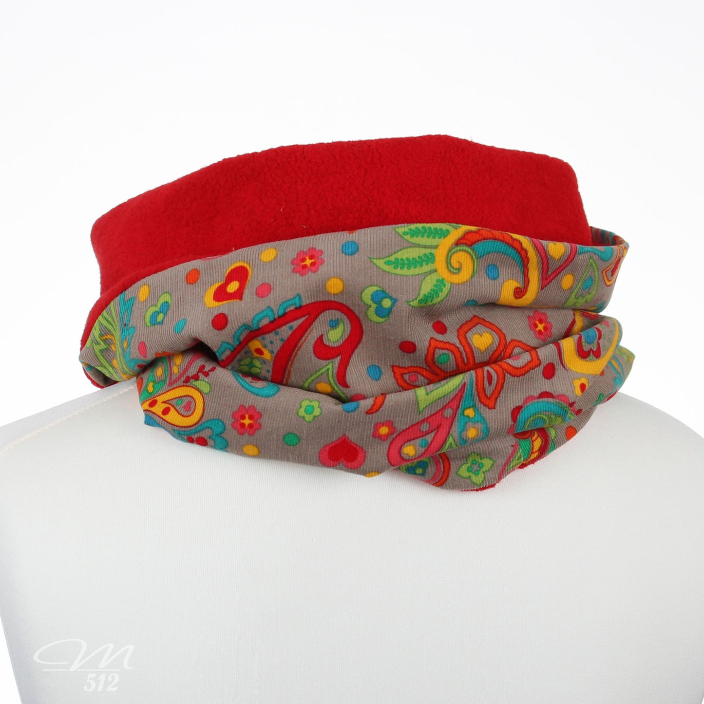 Loop Paisley-Party Rot