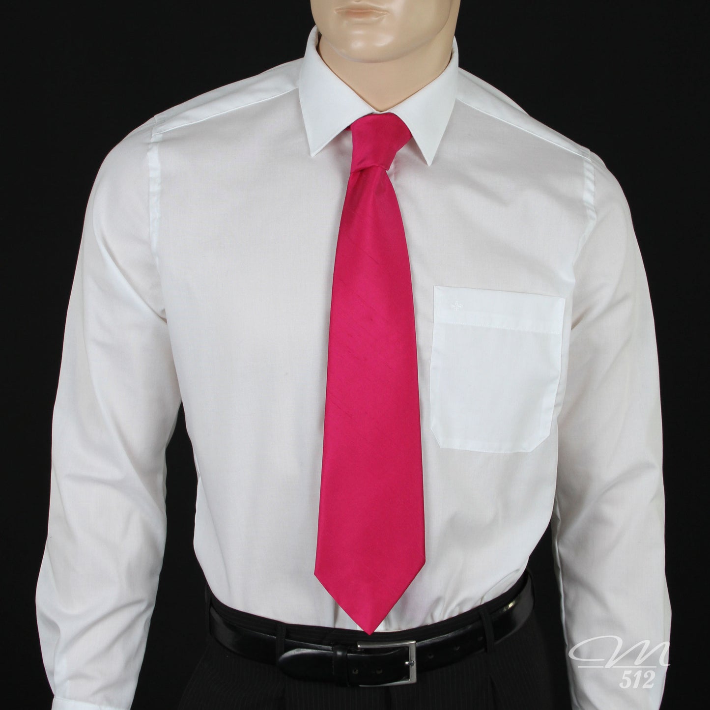 Krawatte Dupionseide Pink Uni