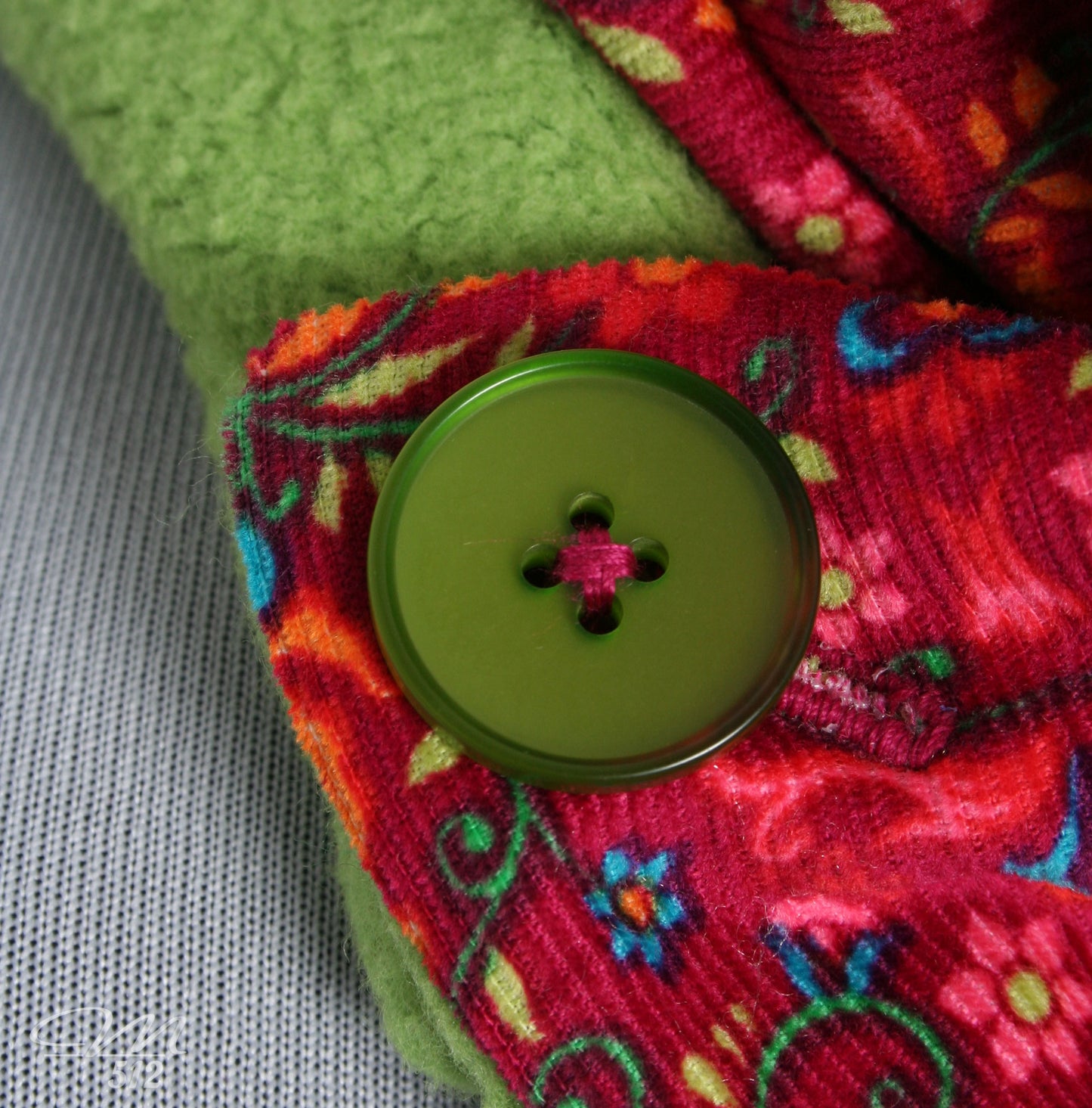 Warmes DRAPÉ Heartbeat Paisley Grün
