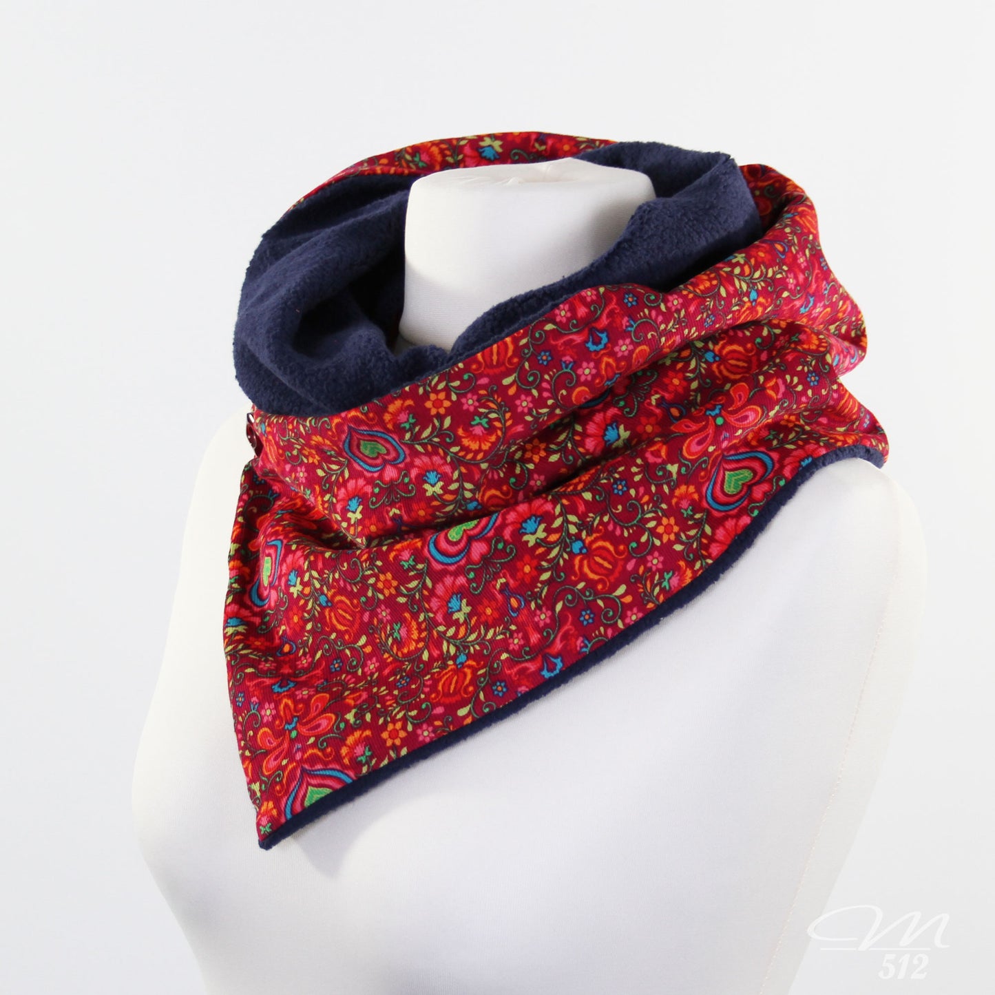 Warmes DRAPÉ Heartbeat Paisley Blau