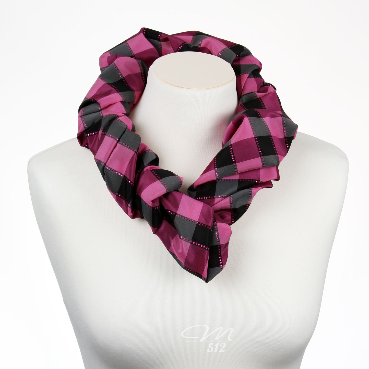 Collierschal Glitzer-Pink