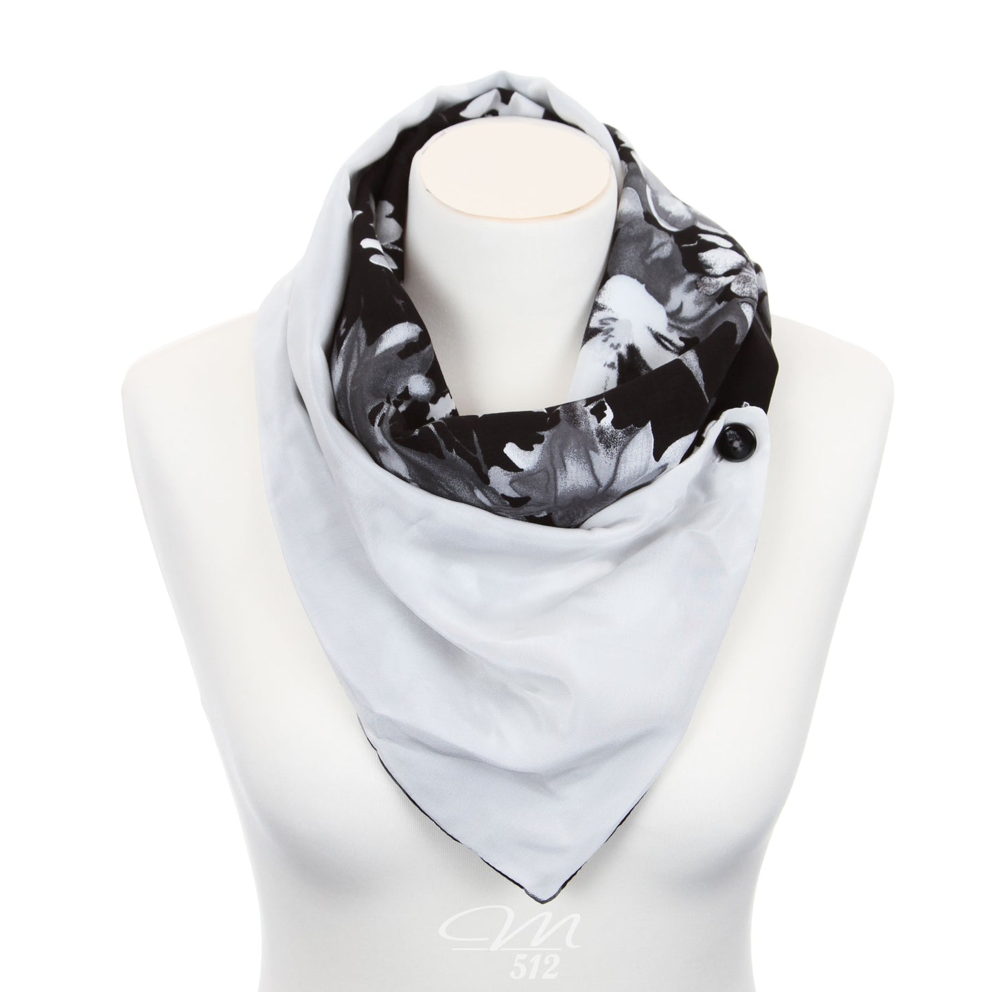 DRAPÉ® Flowers Black + White