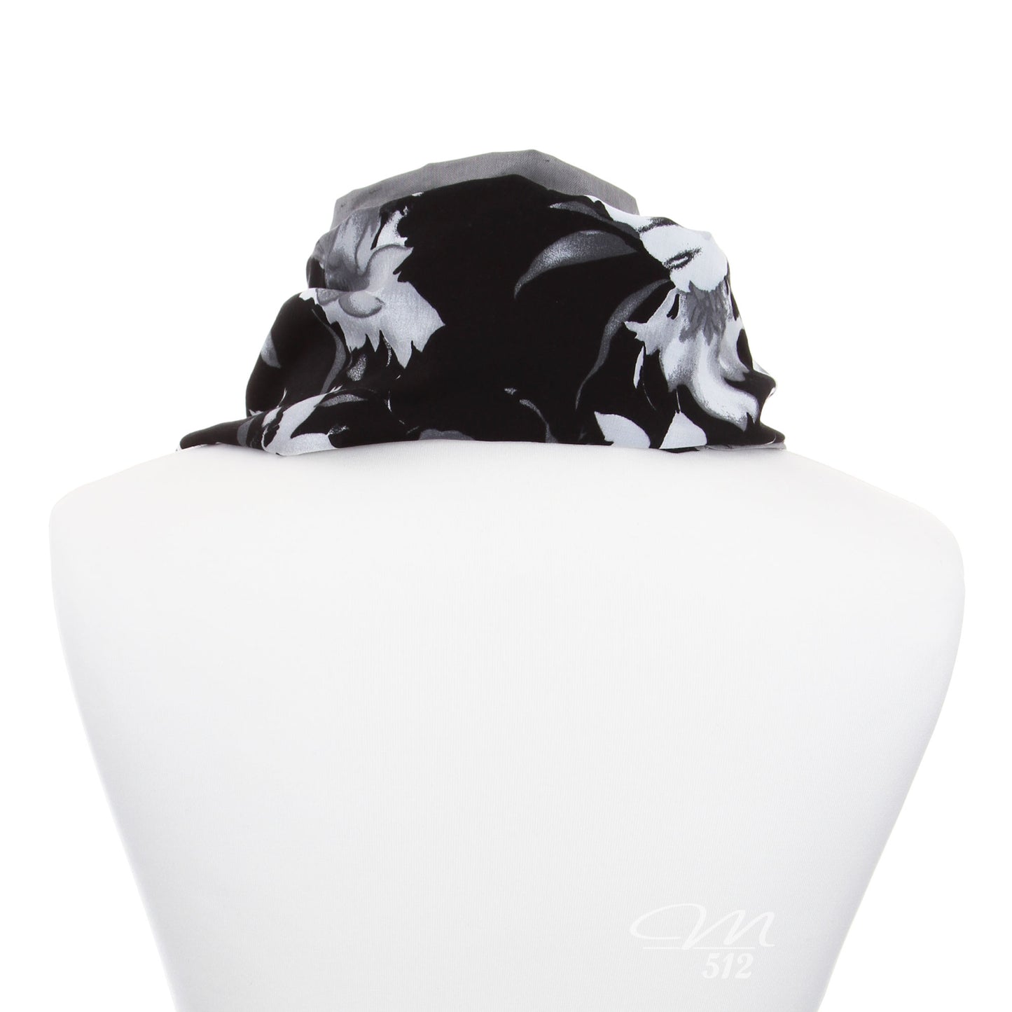 DRAPÉ® Flowers Black White + Silver
