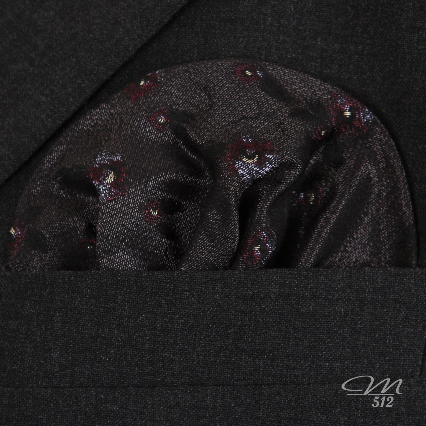 Einstecktuch Dark Flowers