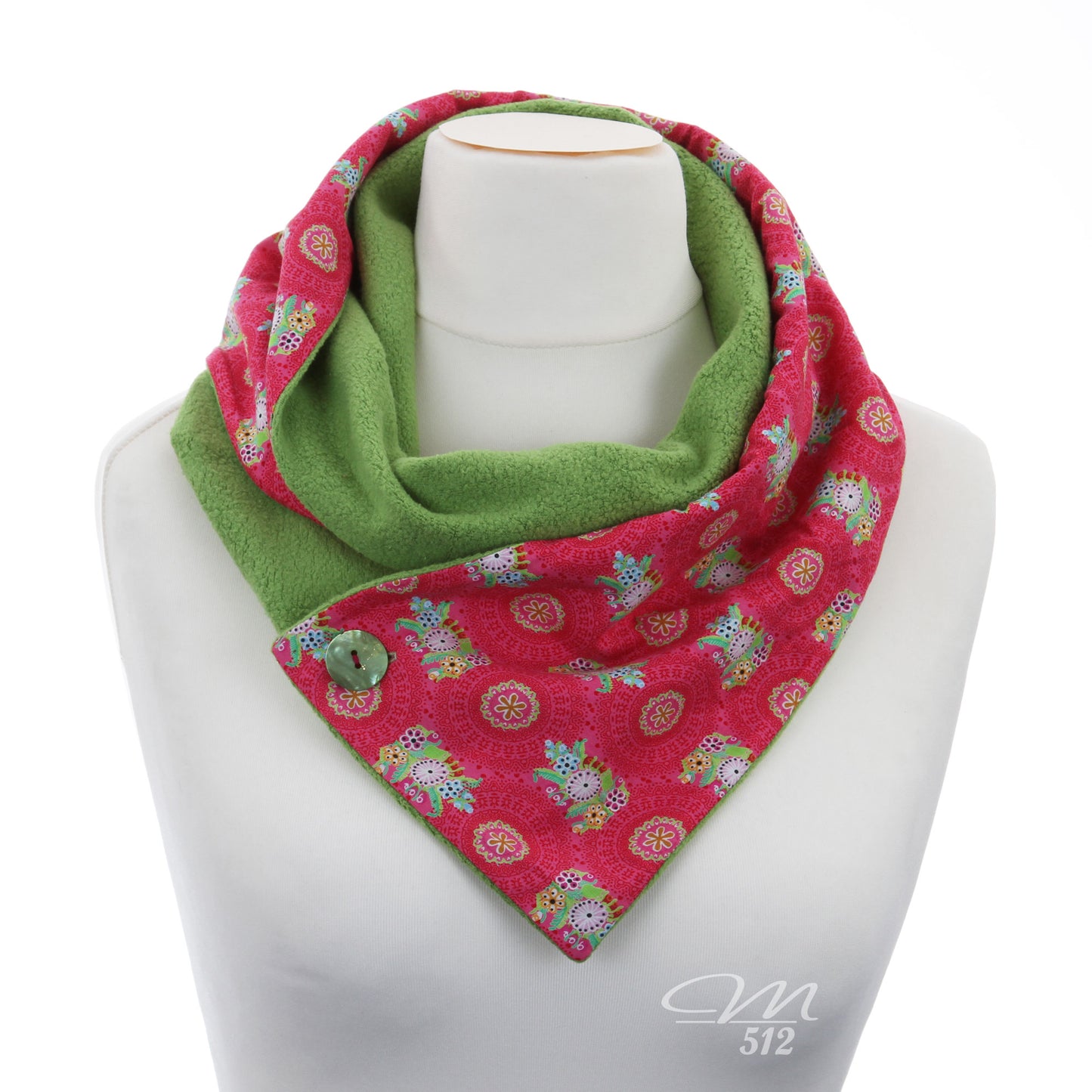 Warmes DRAPÉ Pink Paradise Green