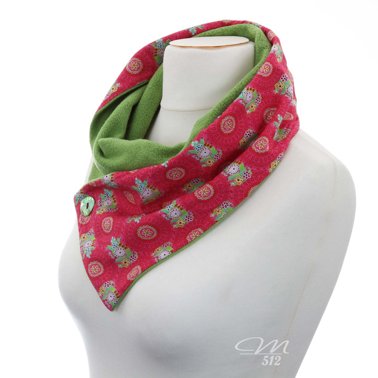Warmes DRAPÉ Pink Paradise Green