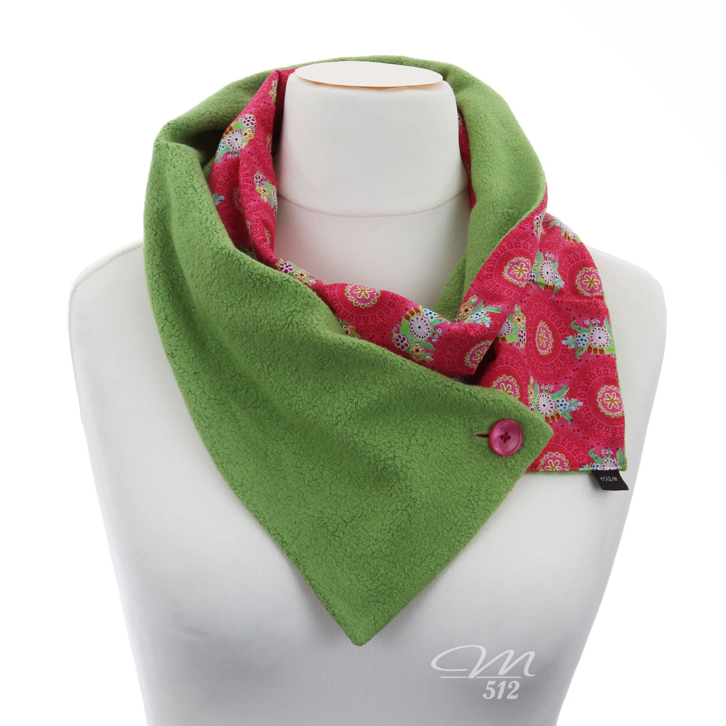 Warmes DRAPÉ Pink Paradise Green