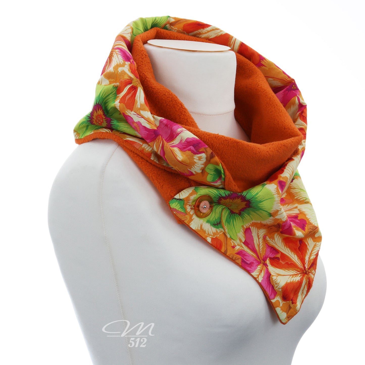 Warmes DRAPÉ Fleur Orange