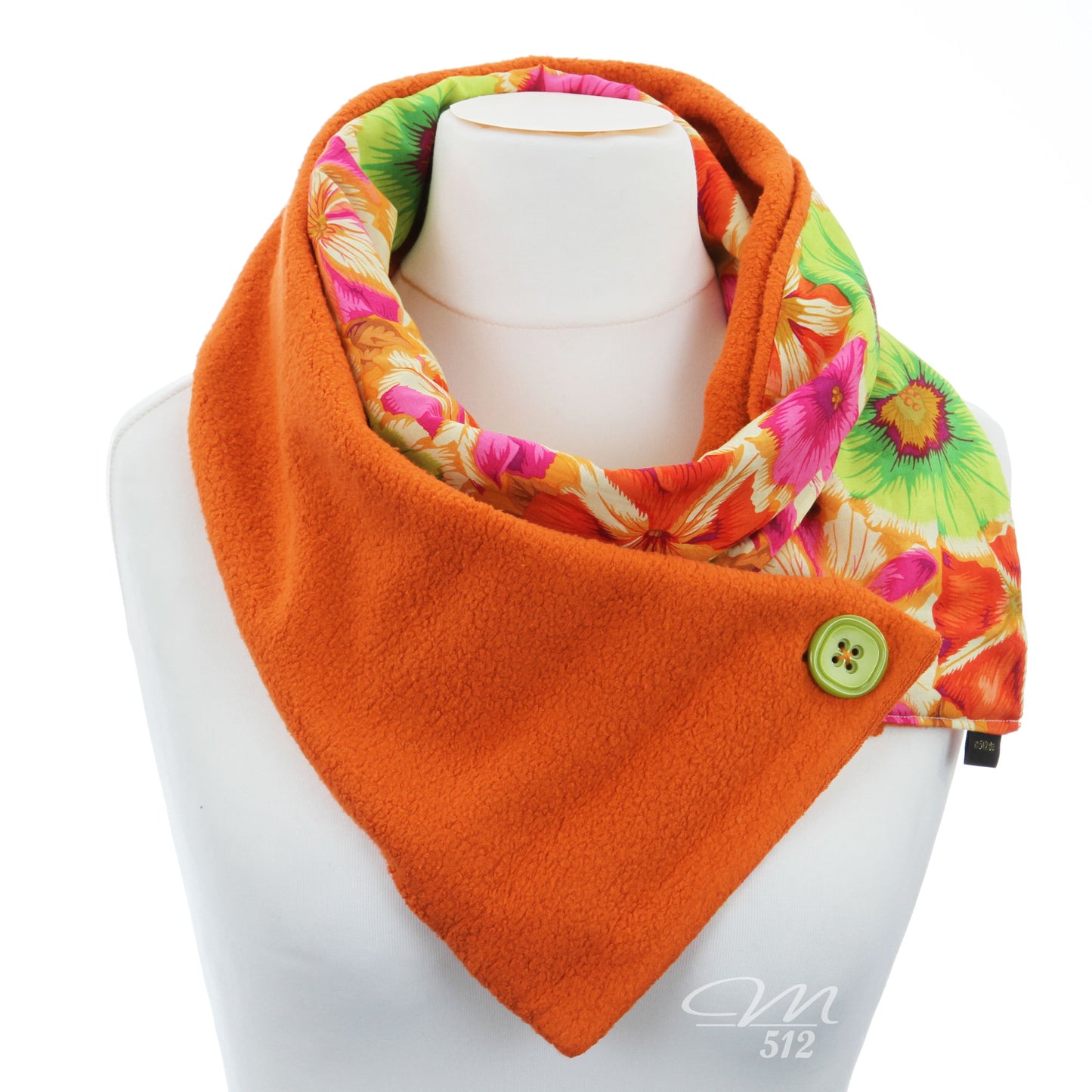 Warmes DRAPÉ Fleur Orange