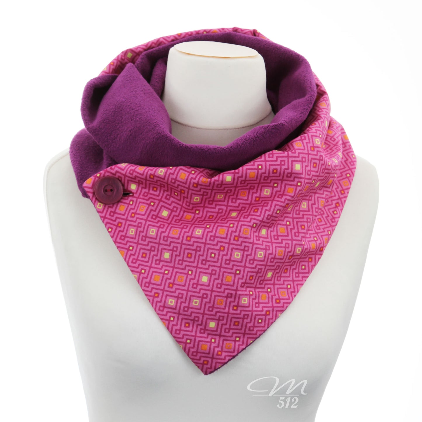 Warmes DRAPÉ Symmetrie Pink-Violett