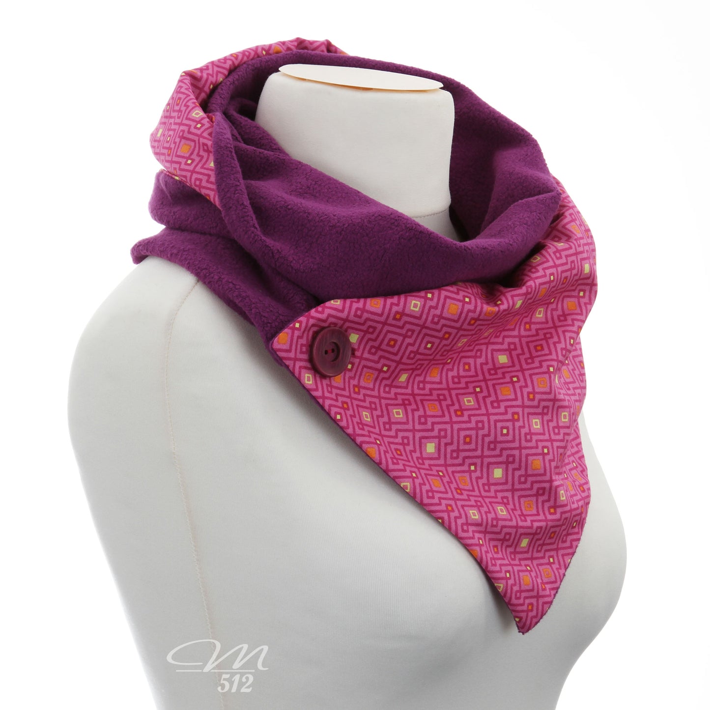Warmes DRAPÉ Symmetrie Pink-Violett