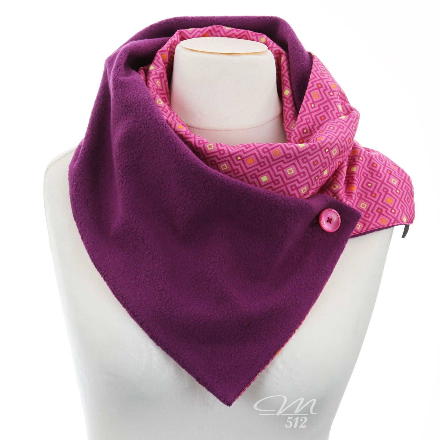 Warmes DRAPÉ Symmetrie Pink-Violett