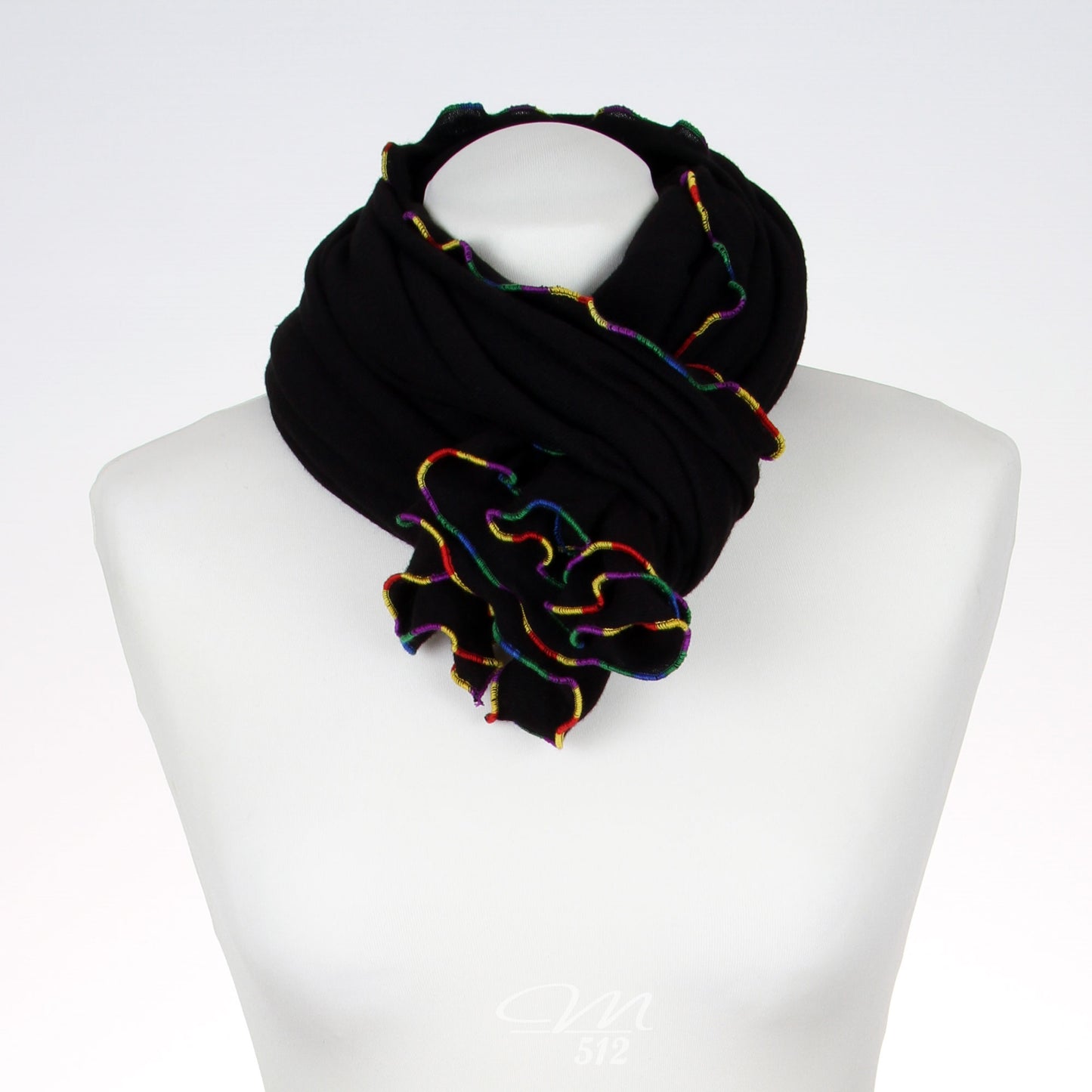 Stricktuch Schwarz-Multicolor