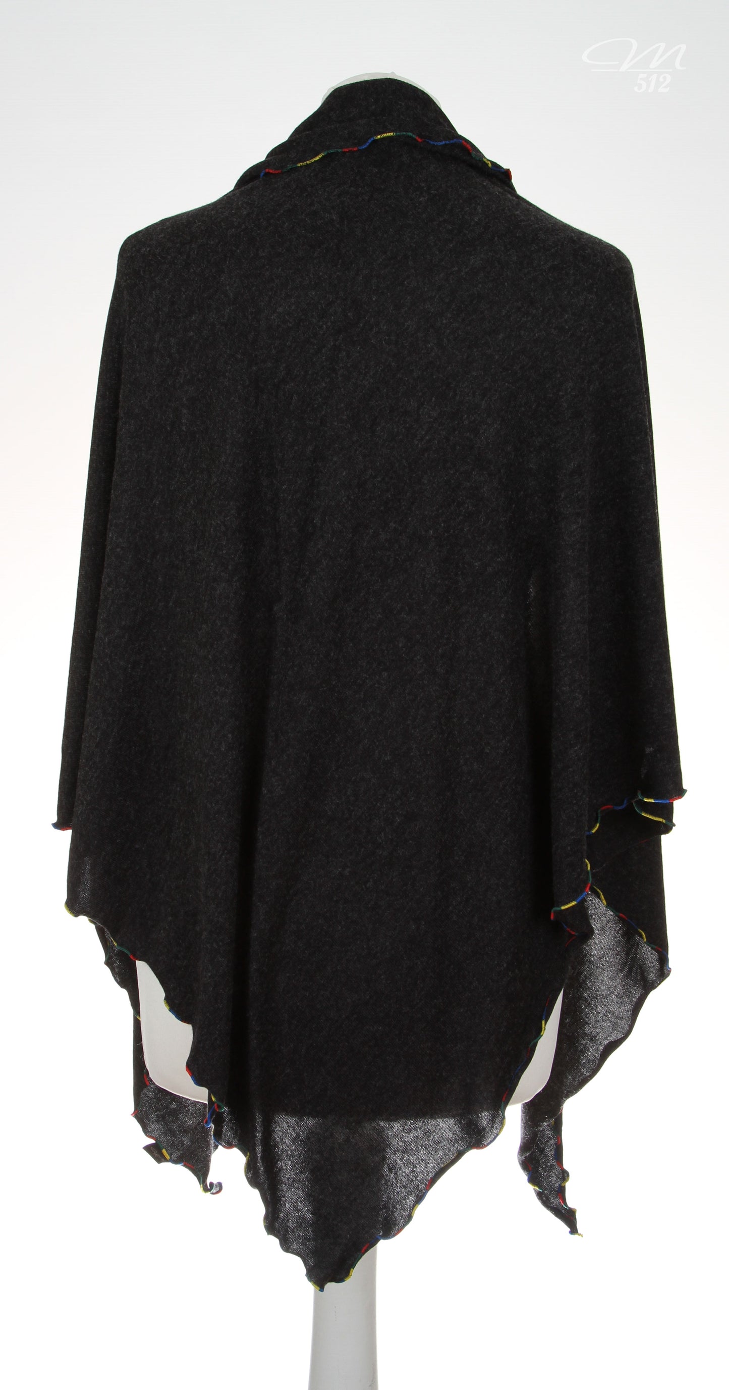 Strick-3Eck Anthrazit-Bunt
