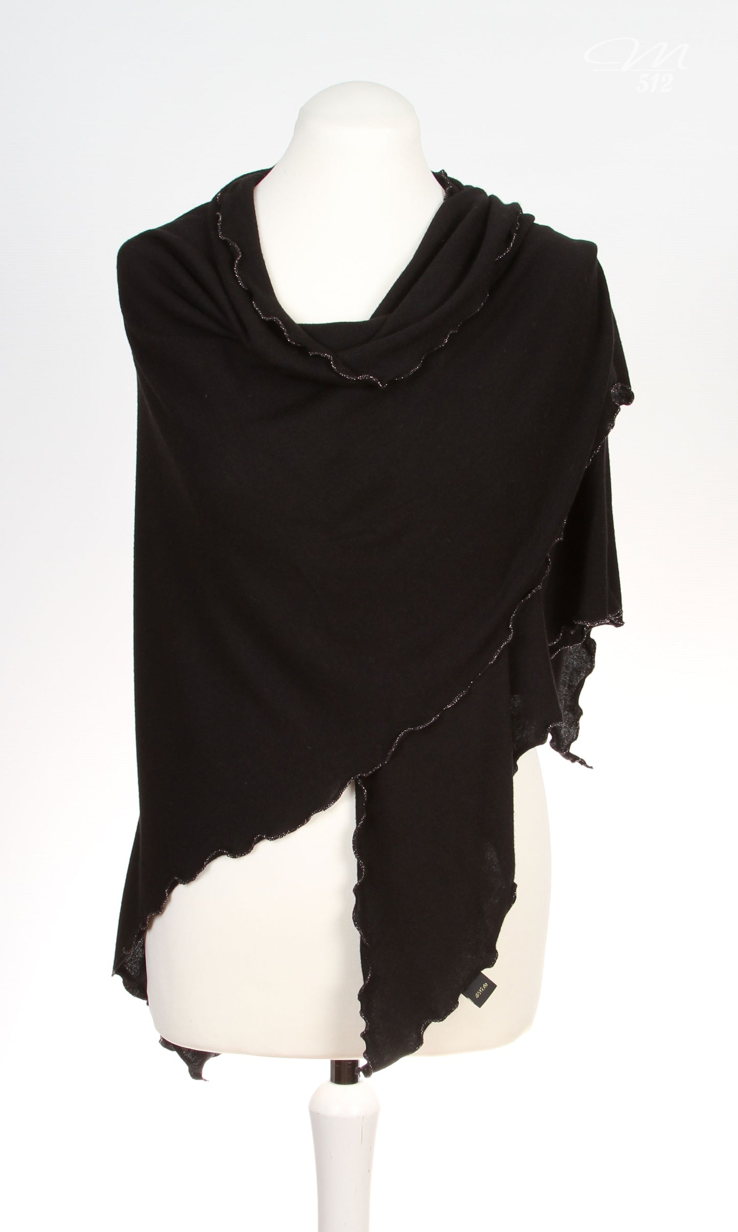 Strick-3Eck Schwarz-Kupfer