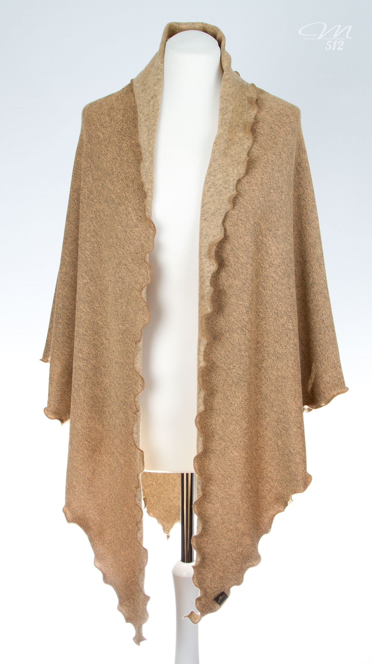 Strick-3Eck Beige-Gold