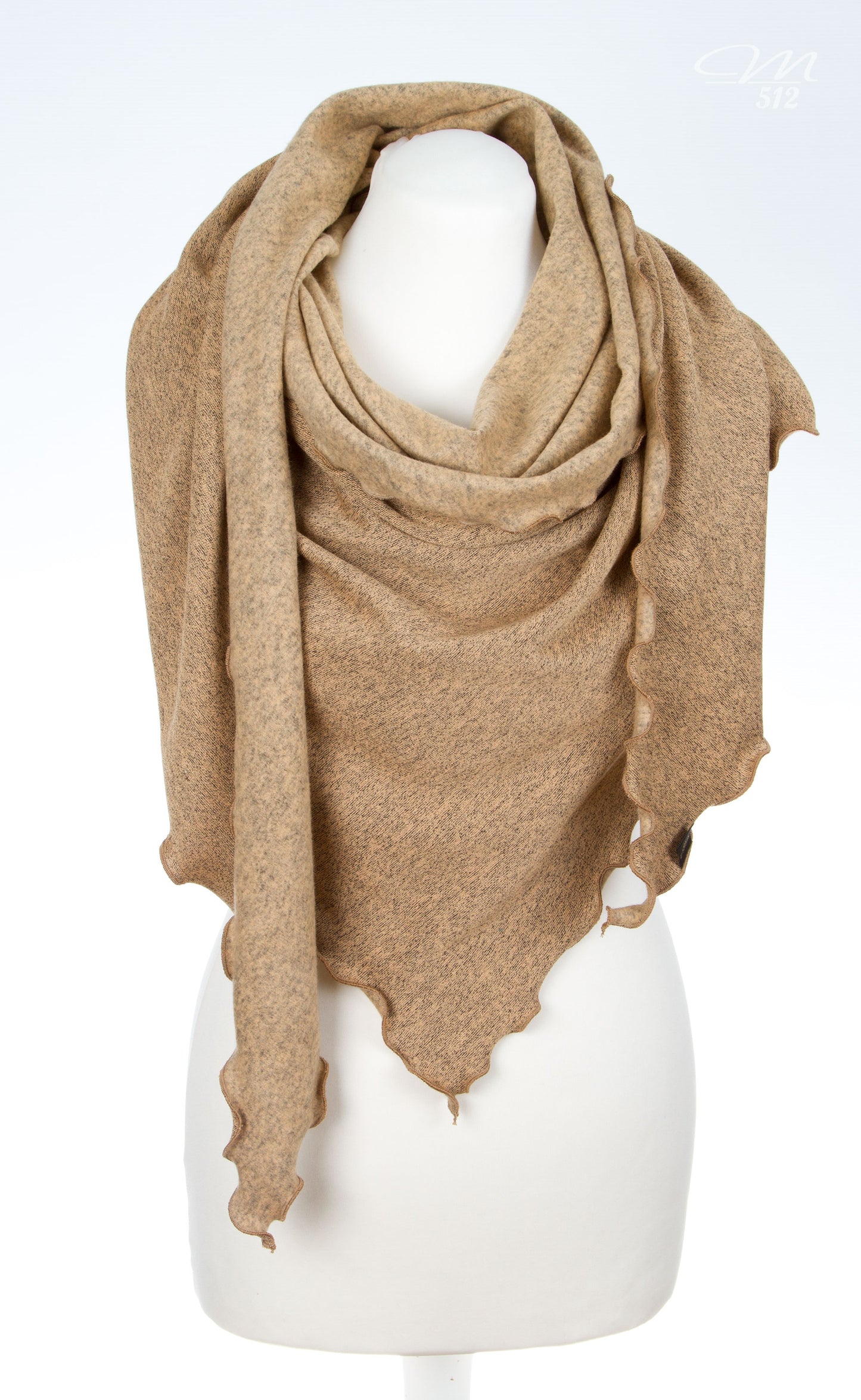 Strick-3Eck Beige-Gold