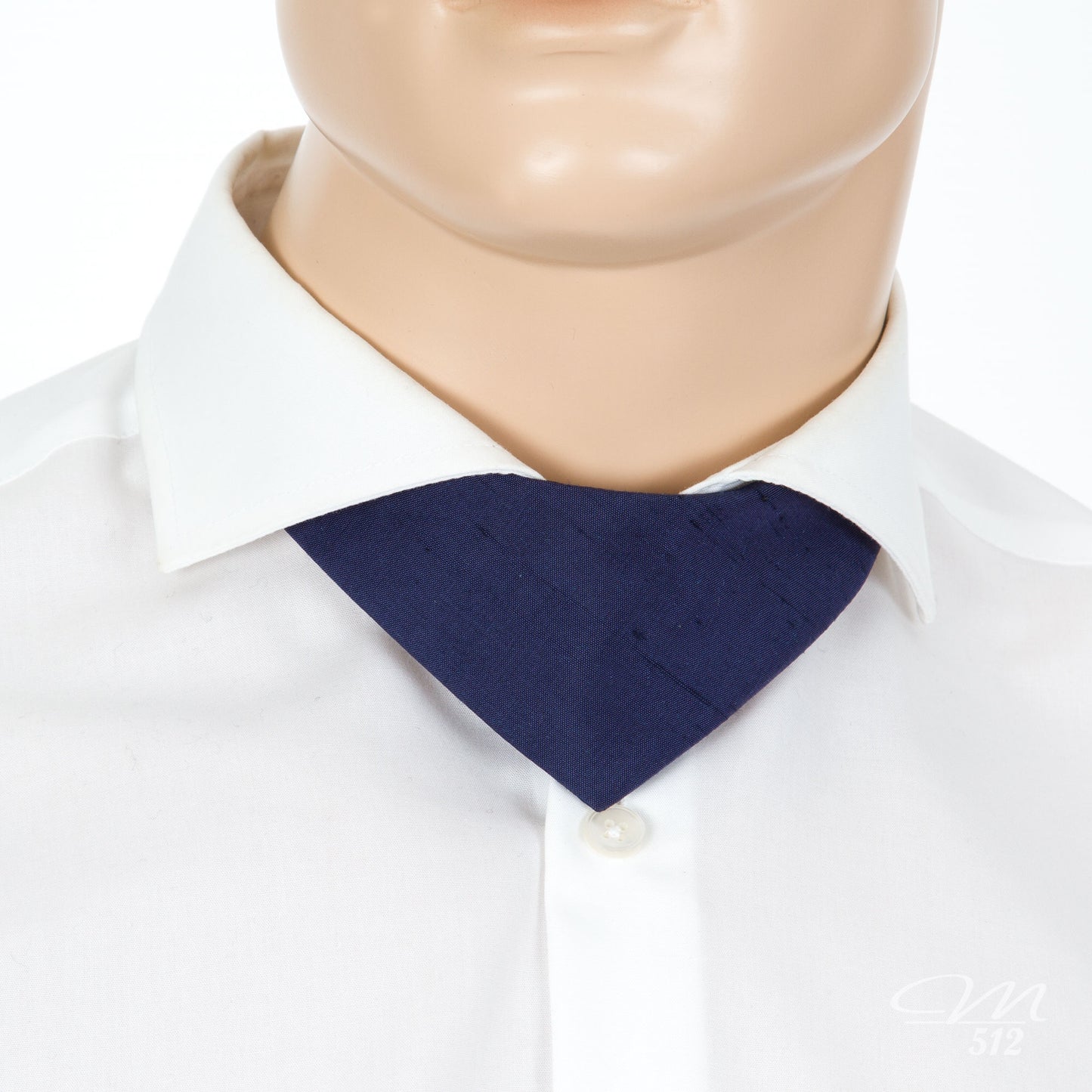 No-Tie Pfau-Blau
