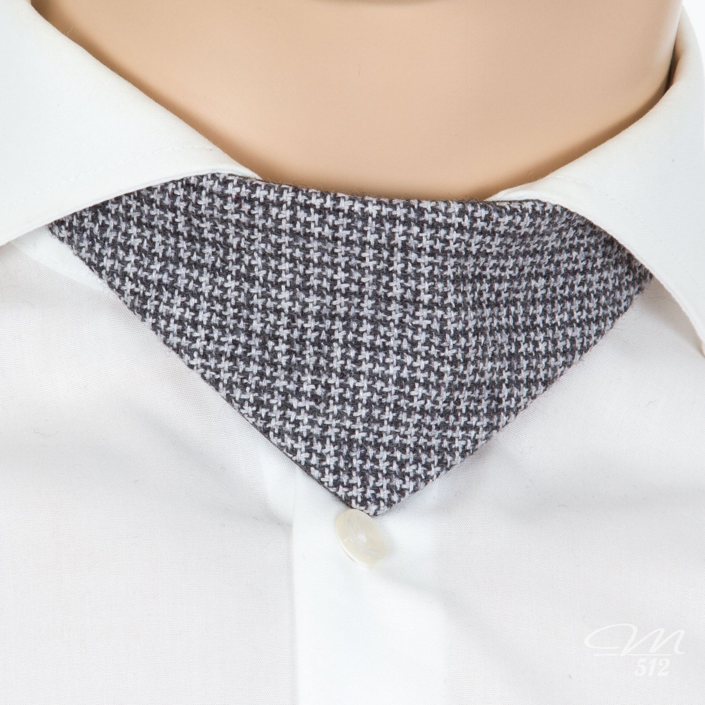No-Tie Grau-Weiß