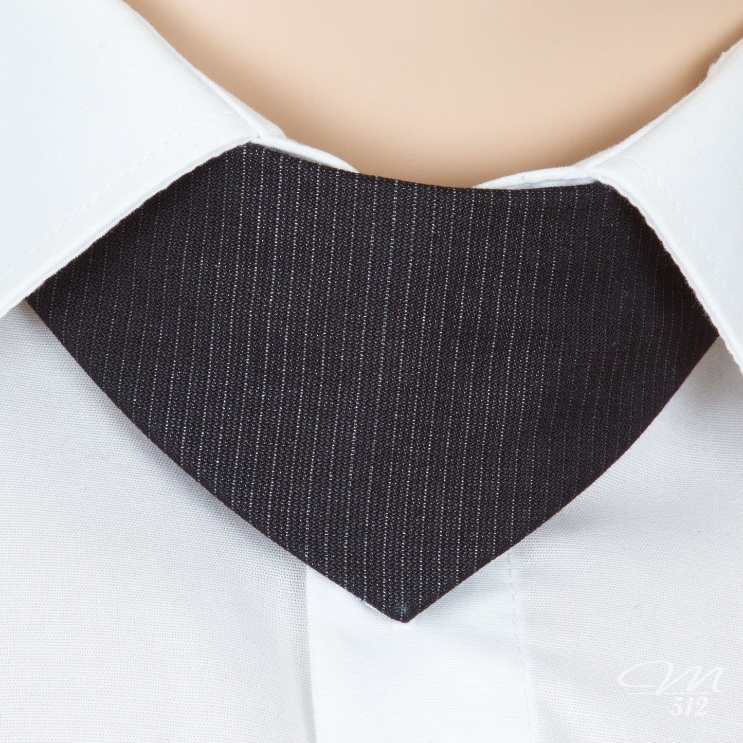 No-Tie Silver Skull