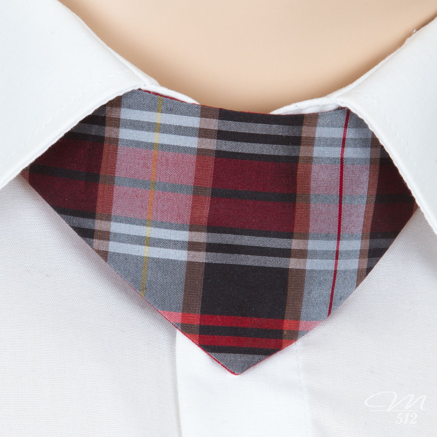 No-Tie Kariert + Rot