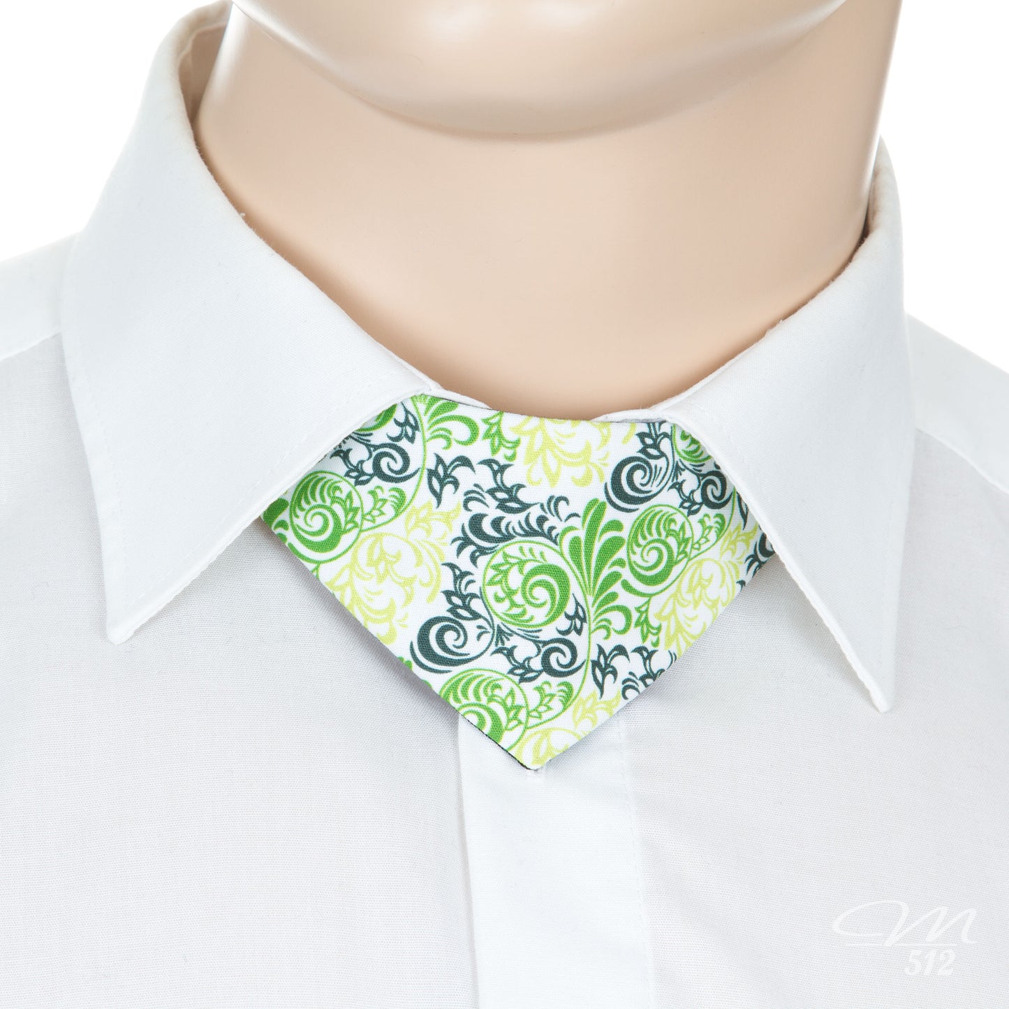 No-Tie Flourish Green & Dark