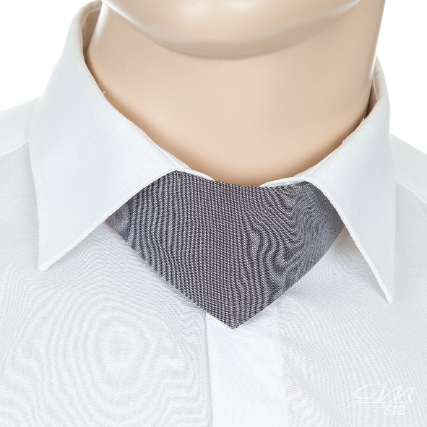 No-Tie Silber-Weiß