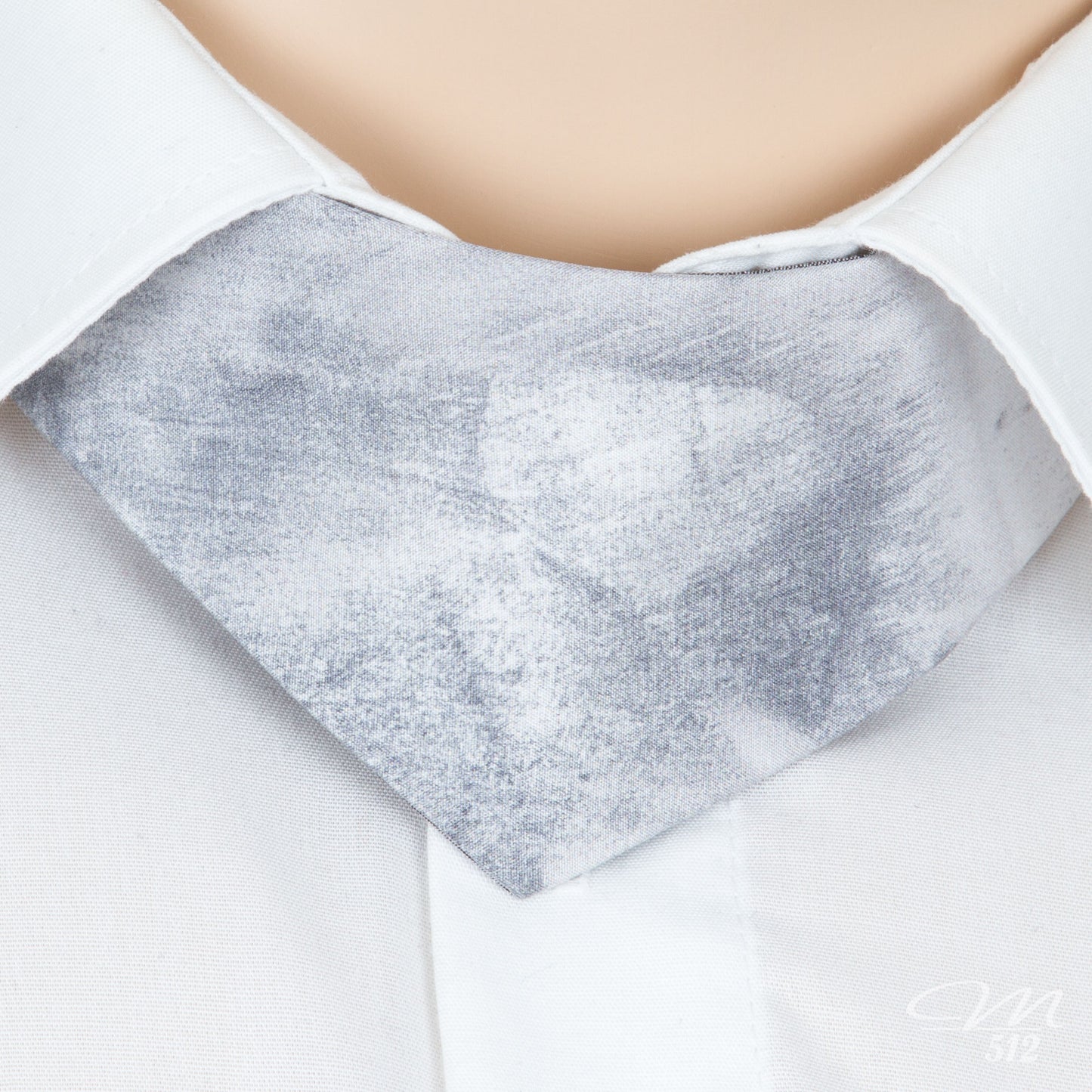No-Tie Silber-Weiß