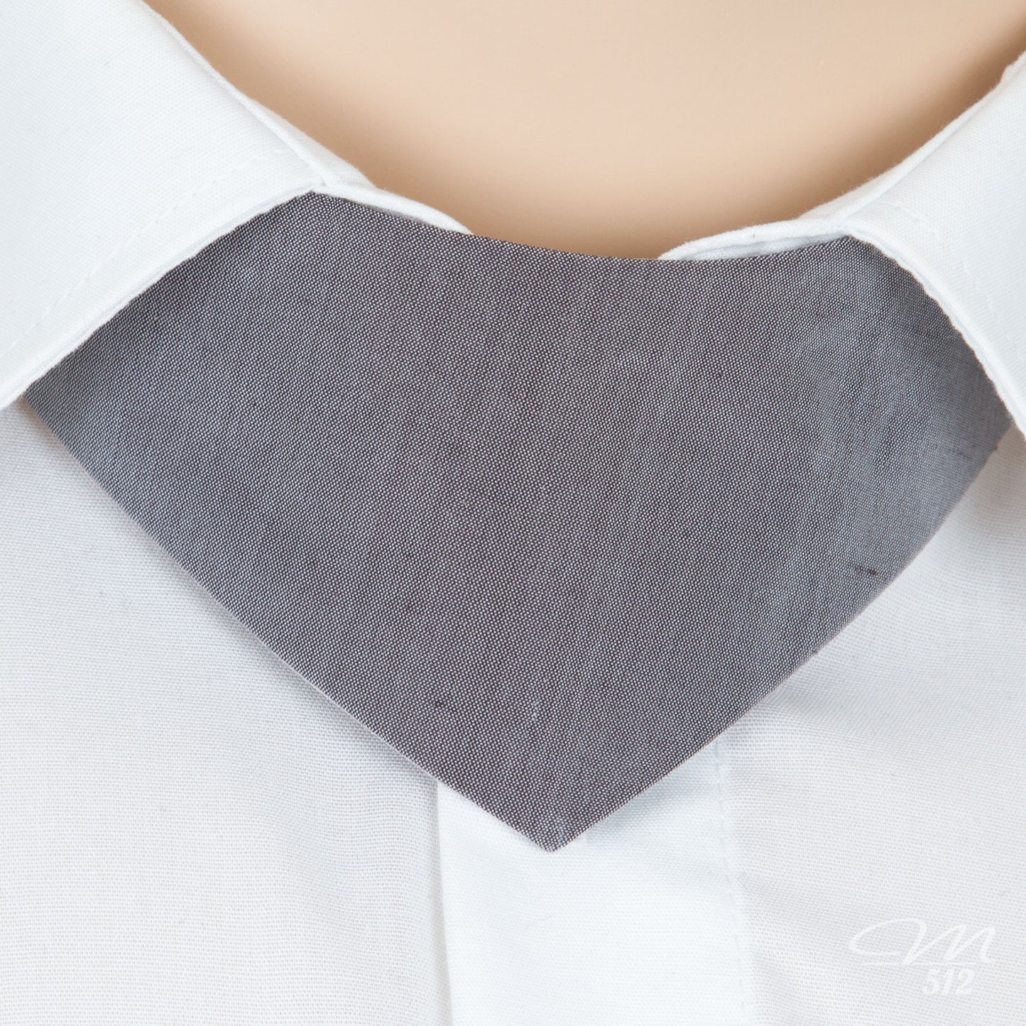 No-Tie Silber-Weiß