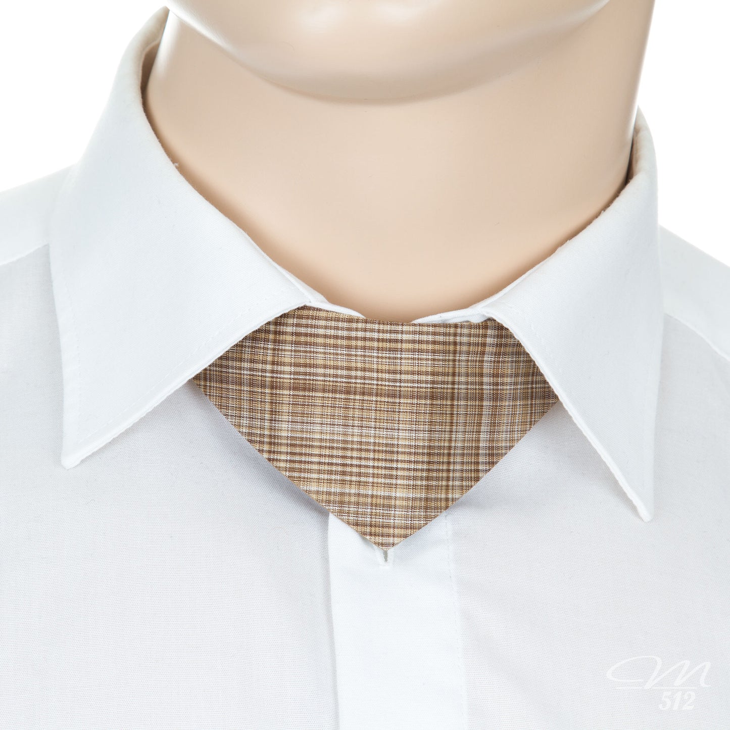 No-Tie Beige Silk