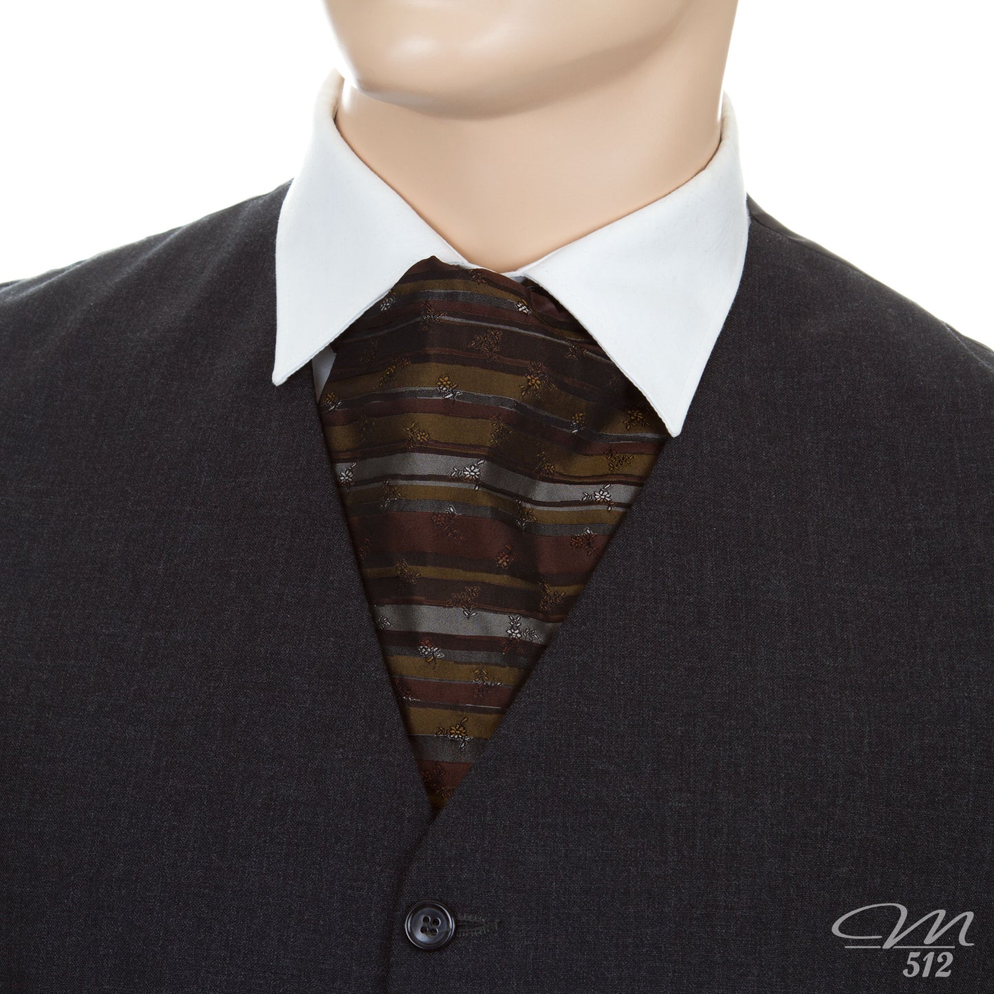 Krawattenschal Stripes Brown