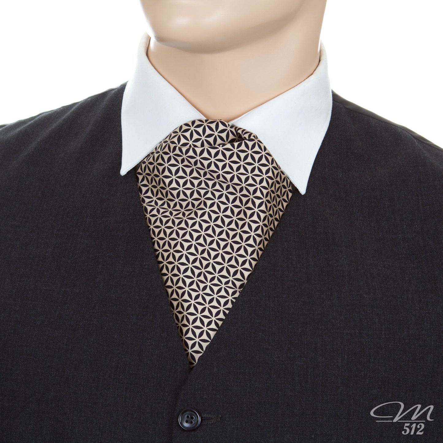 Krawattenschal Black and Beige