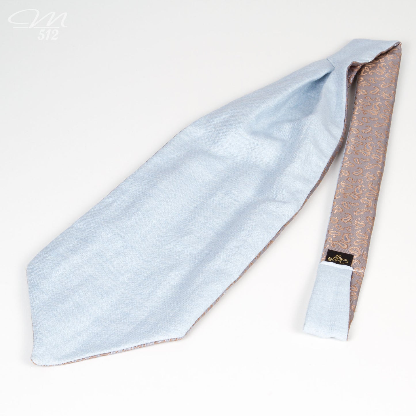 Wende-Krawattenschal Leinen + Paisley