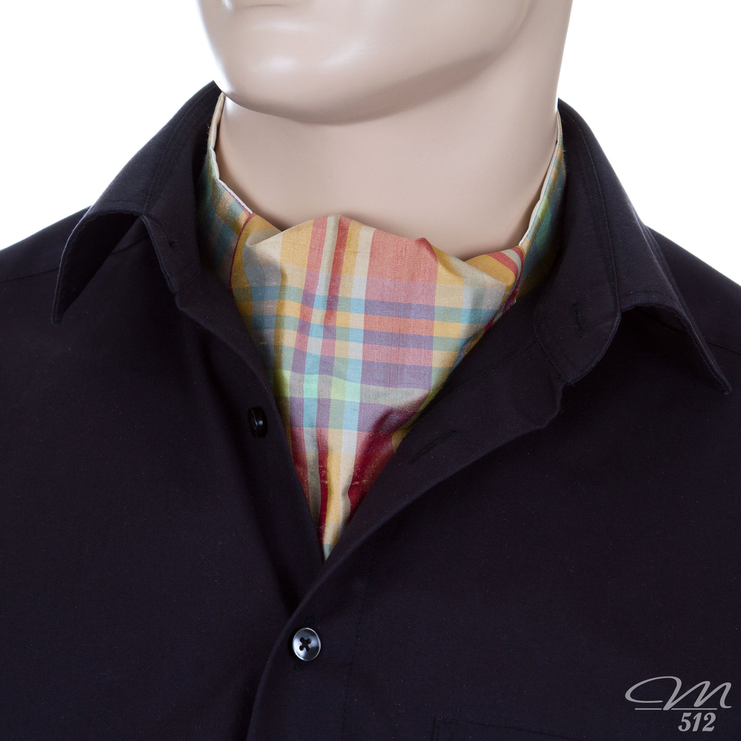 Krawattenschal Karo-Pastell