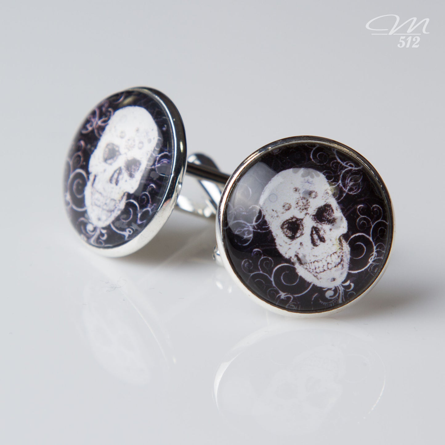 Manschettenknöpfe Silver Skull