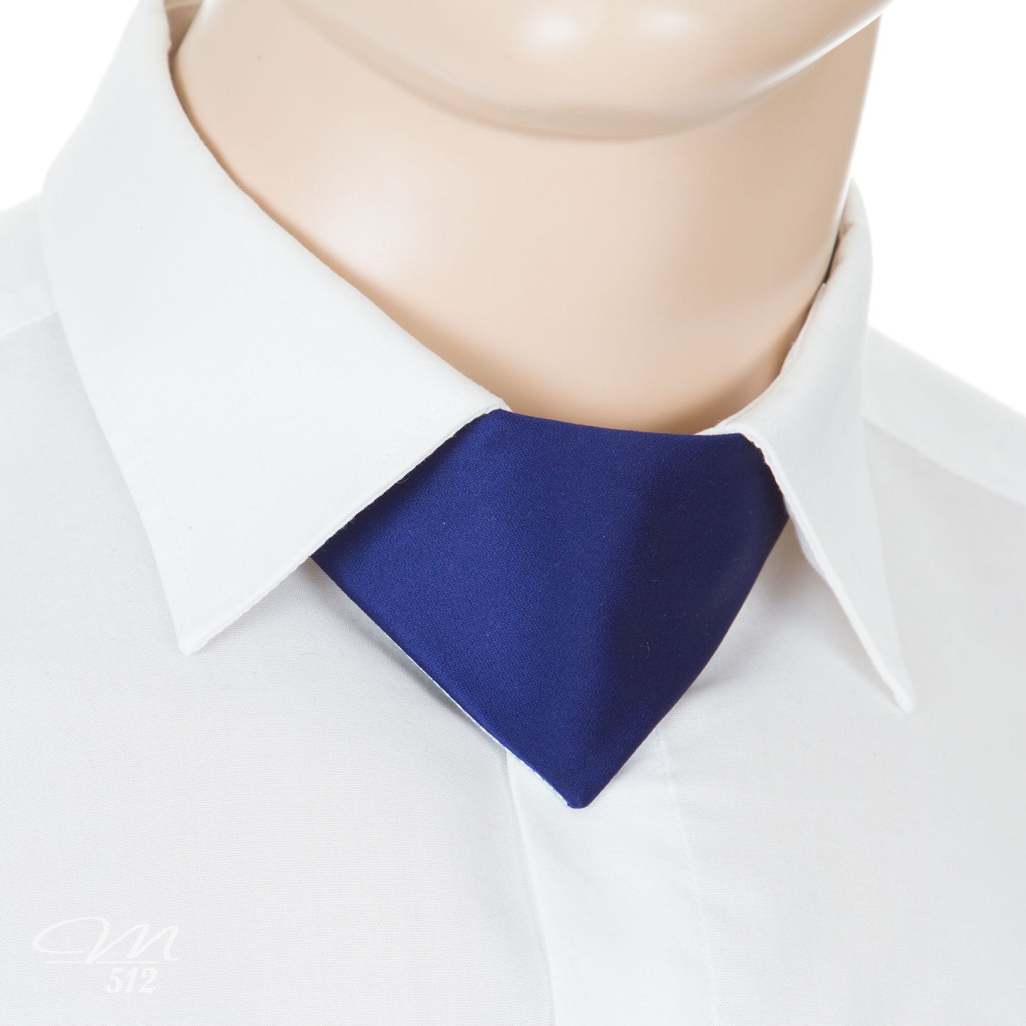 No-Tie Karo Blau