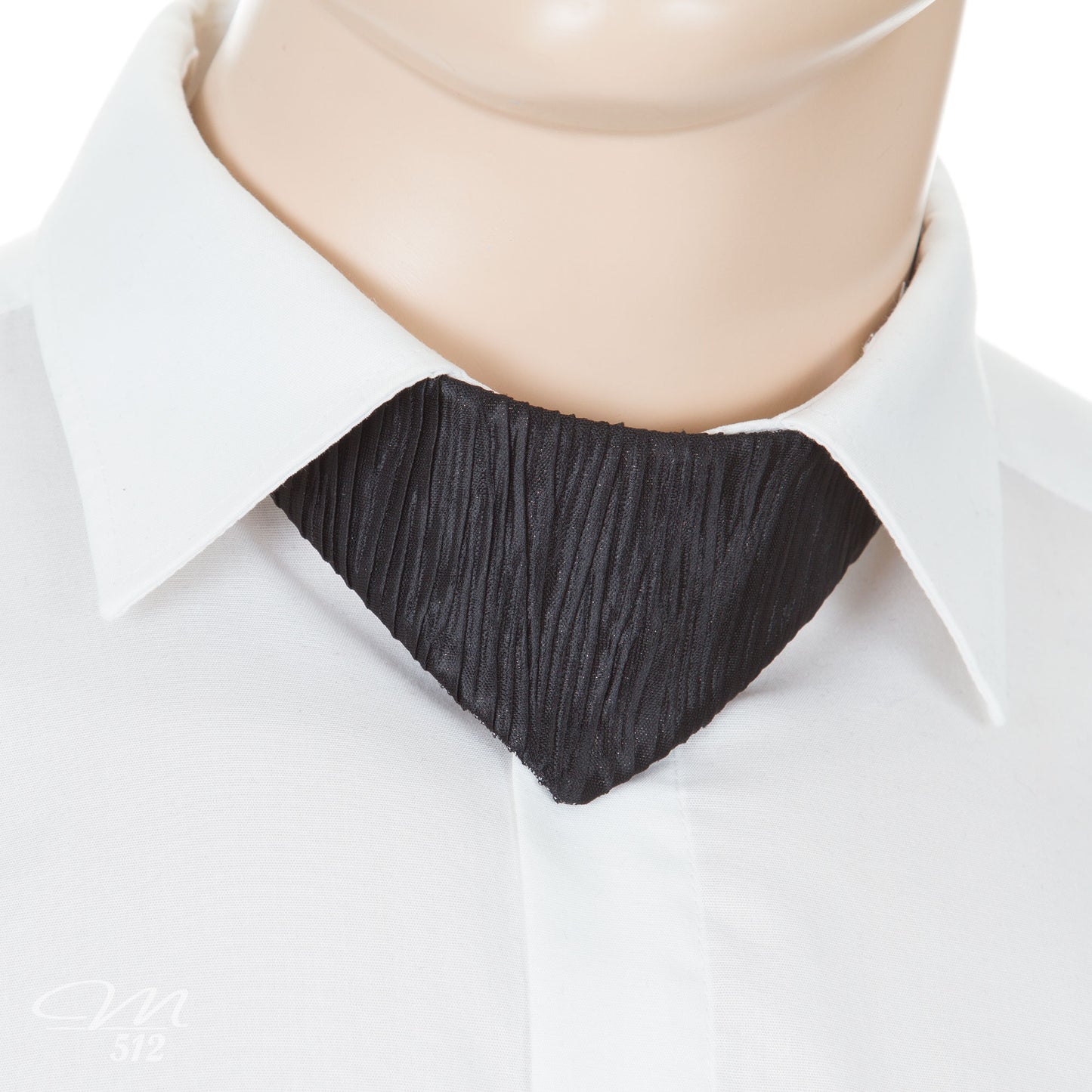 No-Tie Silber Struktur Duo