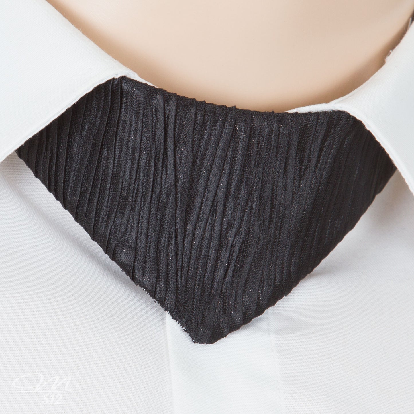 No-Tie Silber Struktur Duo