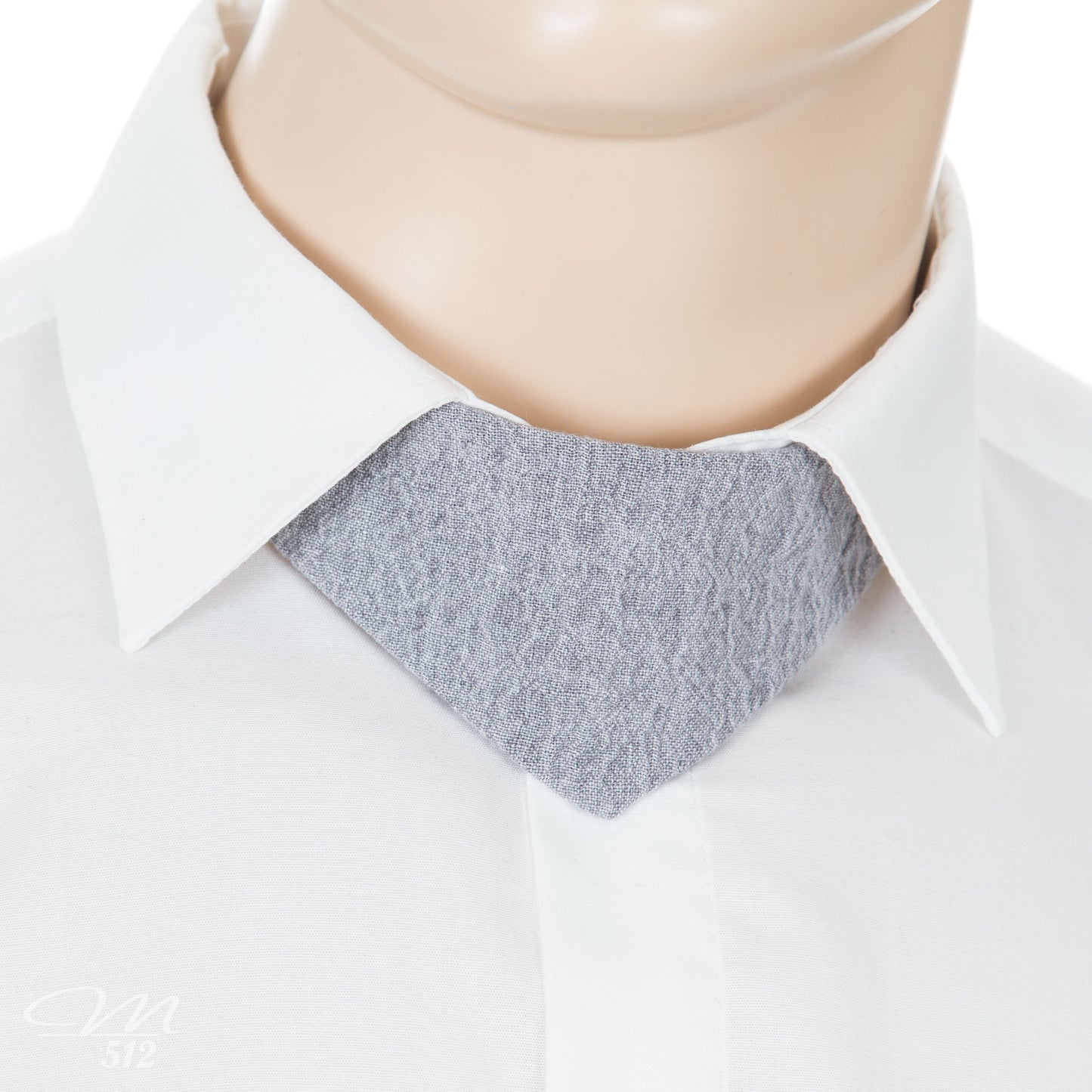 No-Tie Flourish Silver Linen