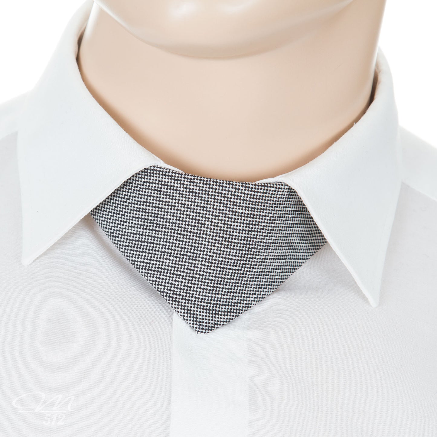 No-Tie Schwarz-Weiß-Silber
