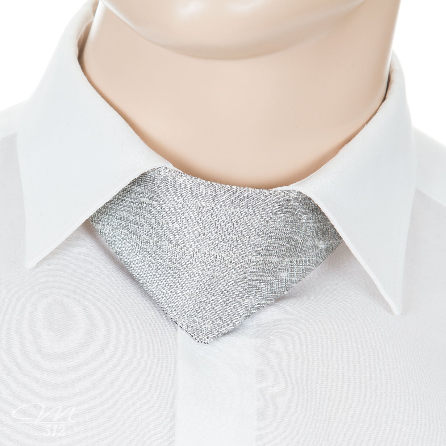 No-Tie Schwarz-Weiß-Silber
