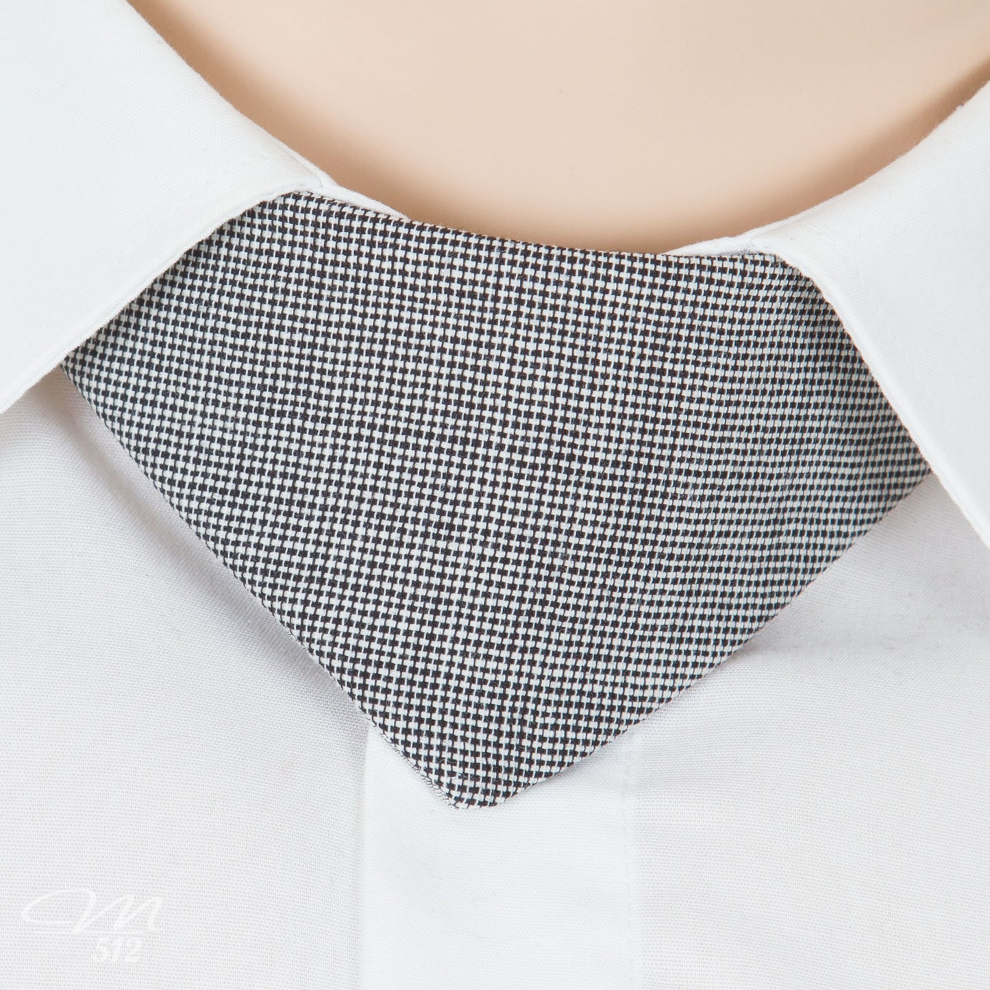 No-Tie Schwarz-Weiß-Silber