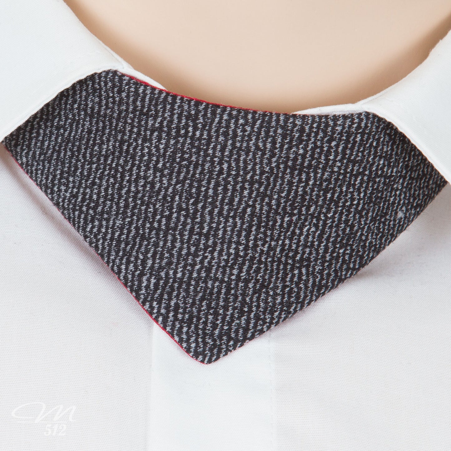 No-Tie Schwarz-Grau-Rot