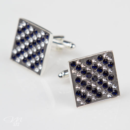 Manschettenknöpfe Blue Square