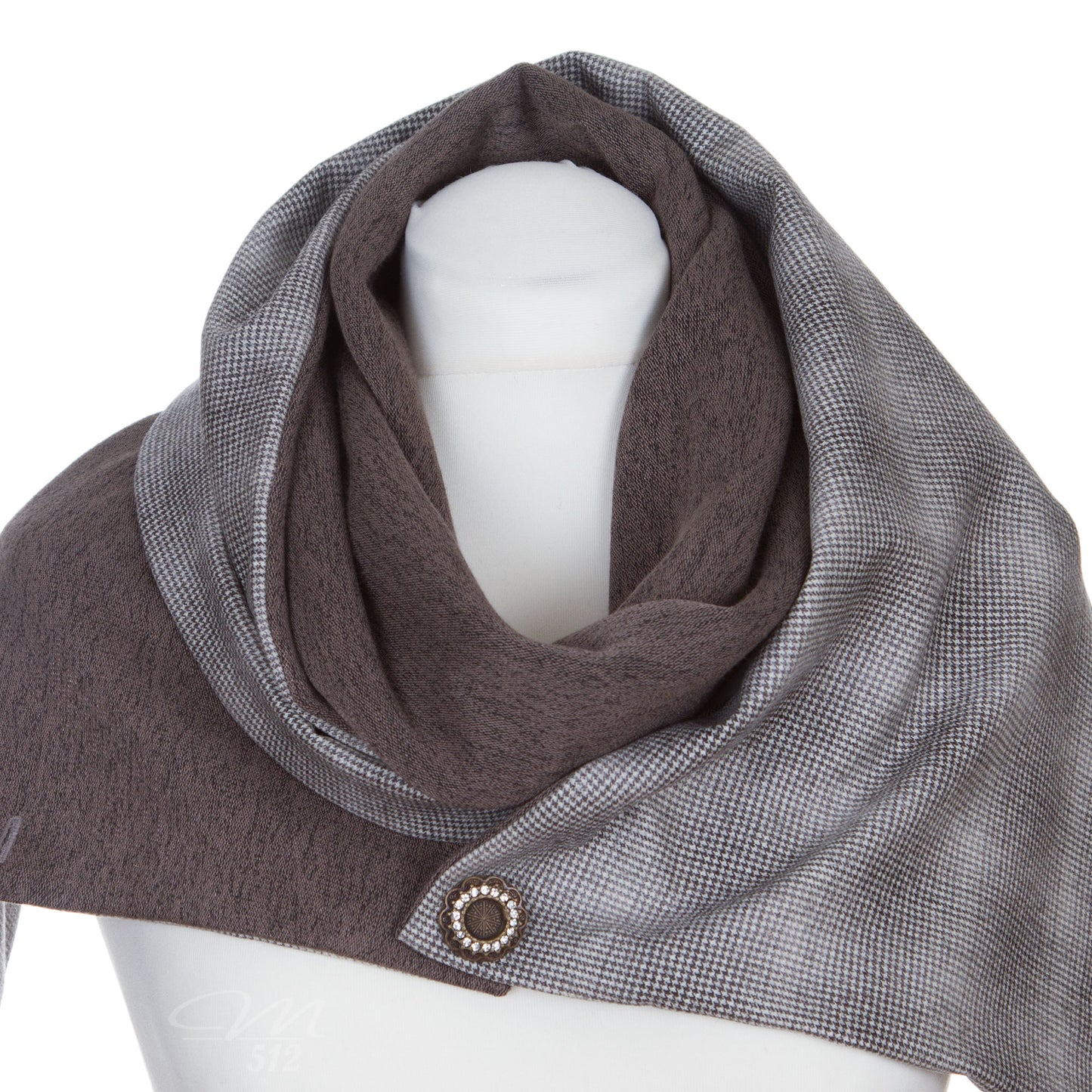 Drapé XL Grau-Braun