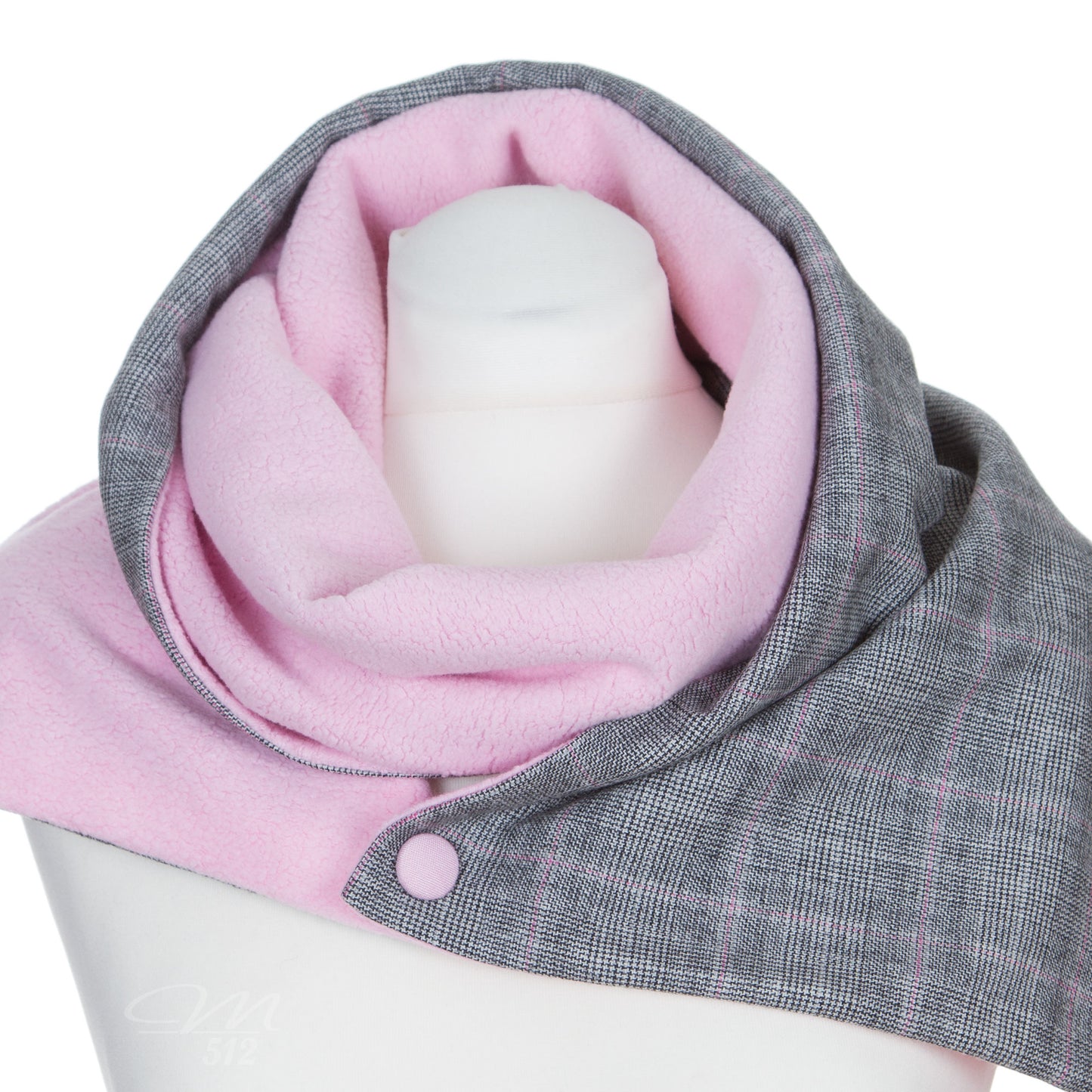 Drapé XL Grau-Rosé