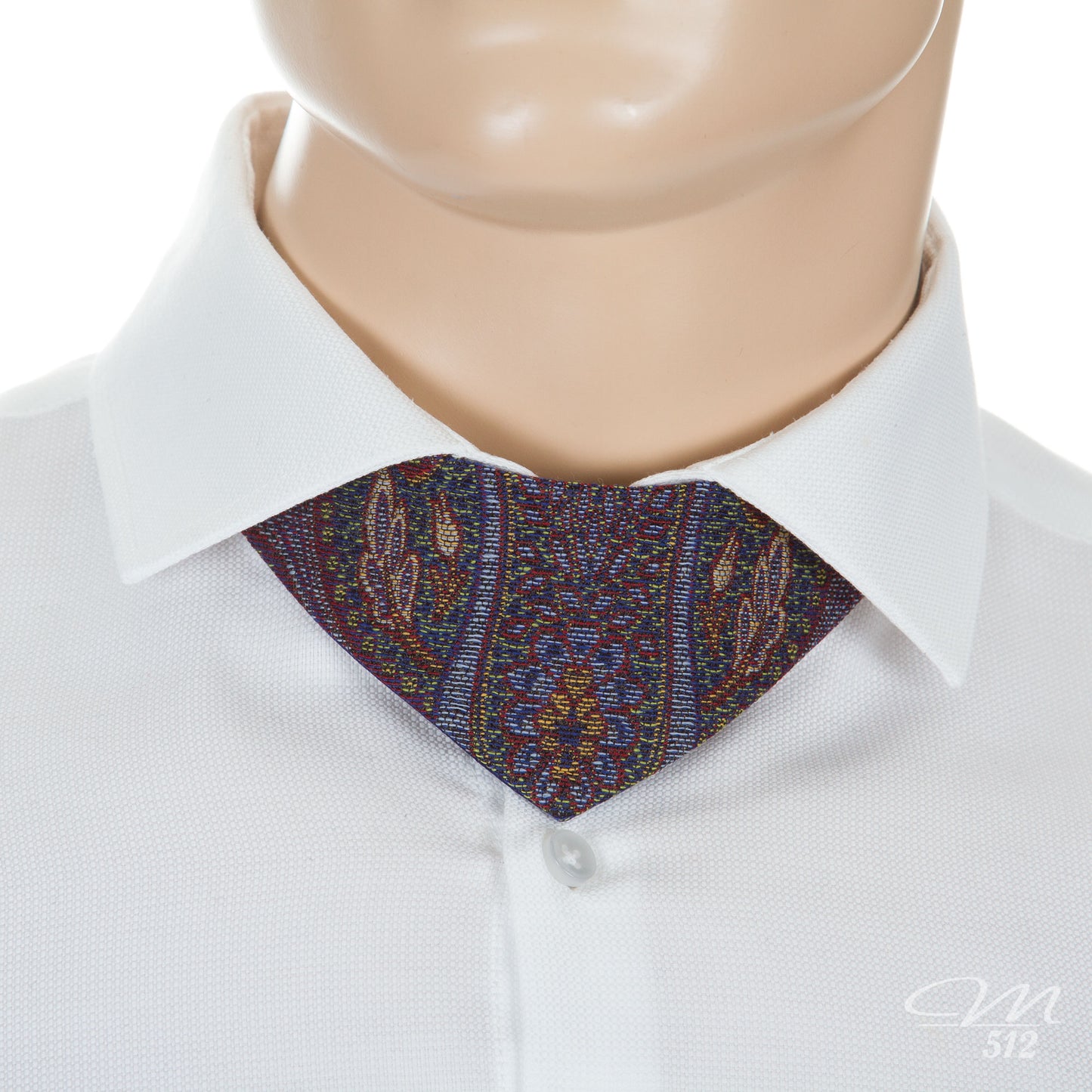 No-Tie Jacquard Blau